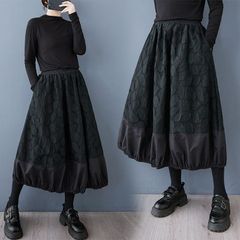 春 レース おしゃれ ポンポンスカート デザイン カジュアル スカート