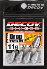 カツイチ デコイ シンカー タイプドロップ DS-8 (3個入) 28g / ルアー ワーム シンカー 釣具 メール便可