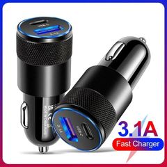 シガーソケットUSB-C車用急速充電器美しいローレット加工が施された高速充電対応
