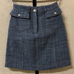 37 シャネル CHANEL ココマーク スカート ツイード P39404