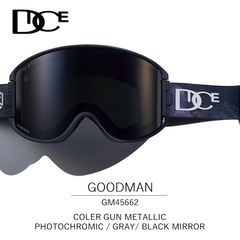 ゴーグル スノーボード スキー ダイス グッドマン 24-25 DICE GOODMAN フォトクロミック グレー ブラックミラー GM45662 GMR