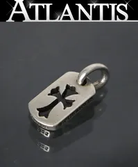 シルバー925製　タイニーCHクロスカットアウトドッグタグ✨希少✨ chromehearts-tiny-cutout-cross