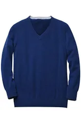 2024年最新】Vネックカシミヤメンズセーター（ブルー）の人気アイテム