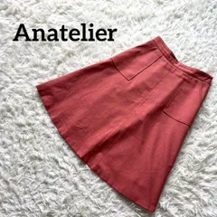 アナトリエ　Anatelier スカート　ピンク　シンプル　無地　かわいい