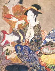 片岡球子、むすめ、希少画集画、新品額装付、状態良好 片岡球子 『むすめ』 木版画 - 北海道画廊