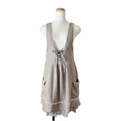 axes femme アクシーズファム　モコモコ　バレエコア　ニットワンピース　編み上げ　レース　量産型　地雷系　kawaii ギャル　フェアリーグランジ