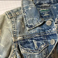 baby Gap ベビーギャップ デニムジャケット 恐竜柄 ビンテージ感あり