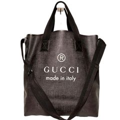 GUCCI グッチ トートバッグ GGスプリーム ロゴプレート A4収納 - メルカリ