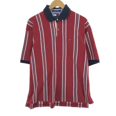 古着 90年代 トミーヒルフィガー TOMMY HILFIGER 半袖 ストライプ ポロシャツ メンズXL/eaa440072