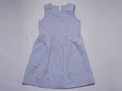 ミキハウス miki house mikihouse アウトレット 子供服 女の子 120cm ワンピース ノースリーブ 水色 ストライプ フォーマル 受験 面接 習い事 お教室 春 夏 ★4 ガールズ 女児 キッズ 【中古】 ユーズド リサイクル