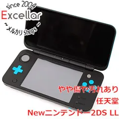 [bn:0] 任天堂　Newニンテンドー2DS LL ブラック×ターコイズ　本体のみ