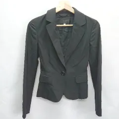 ◇ ef-de エフデ 長袖 テーラードジャケット サイズ7 ブラック系 レディース E  【1406050086794】