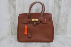 新品　HENRY SMITH ハンドバッグ レザーバッグ カデナ シボ革 底鋲 新品 HENRY SMITH ハンドバッグ レザーバッグ カデナ シボ革 底鋲