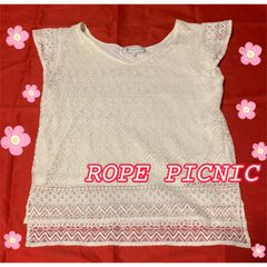 ROPE PICNICレースカットソー　フレンチスリーブ 『古着』
