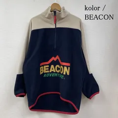 ゆ*ー様 kolor beacon 23awドッキングジャケット 23WBM タ Kolor Beacon Men's Green Colour-Block Zip-Up Jacket, Brand
