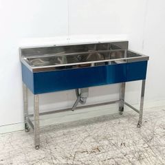 未使用B品 1槽シンク W1200×D450×H800 流し台 ステンレスシンク 業務用シンク 厨房 SUS304 ②