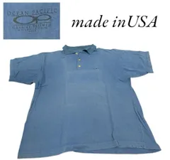 USA製オーシャンパシフィック古着半袖ワンポイントロゴポロシャツのサムネイル