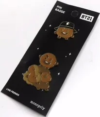 【中古】バッジ・ピンズ SHOOKY(シュガ) ピンバッジ(2個組) 「monopoly×BT21」