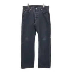 Levi's リーバイス 501 デニムパンツ ブラック(メンズ W36 L32)中古 古着 V1479