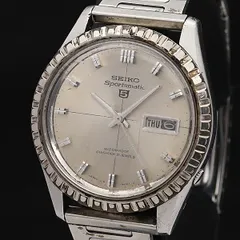 美品 アンティーク セイコー 5 スポーツマチック 21石 腕時計 ヴィンテージ SEIKO セイコー 5 SPORTS ファイブ スポーツ 21石 ブラック 昭和