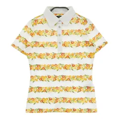 サイズ：S CALLAWAY キャロウェイ  半袖ポロシャツ フルーツ 総柄 ホワイト系 [240001262945] ゴルフウェア レディース ストスト