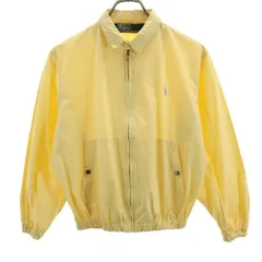 ポロバイラルフローレン 80s 緑タグ ヴィンテージ ボーイズ ブルゾン 150 イエロー Polo by Ralph Lauren キッズ 古着 【240421】