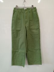 b162●coen●コーエン●ワイド●ベイカー●パンツ●sizeS●カーキ