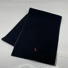 KO3388□ポロ ラルフローレン マフラー カットソー素材×起毛 ポリエステル ポニー刺<!-利用不可文字-!>