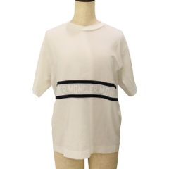 【中古】Moncler モンクレール I10938C00027 829HP 白 Tシャツ ロゴライン サイズXS レディース メンズ ユニセックス誕生日 記念日 プレゼント 日常使い 旅行用 A2502812【無料ギフトラッピング承ります】