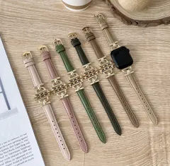 極美品/希少色 ティファニー ベルト サークル金具 ロゴ刻印 グリーン