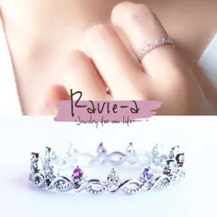 限定1点｜カラフル ティアラリング マルチカラー