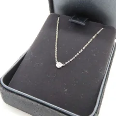 ≪値下げ≫【中古】 Tiffany＆Co. ティファニー バイザヤードネックレス Pt950 約40.0cm ダイヤモンド プラチナ レディース A2300293 【無料ギフトラッピング承ります】