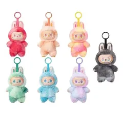 ラブブ ぬいぐるみストラップ Labubu キーホルダー Labubuバッグ装飾  ブラインドボックスlabubu big into Energy min#
