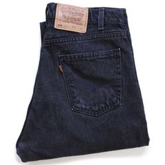 90s USA製 Levi'sリーバイス 505 ブラック デニムパンツ W34 L30★01 オールド ビンテージ ジーンズ ストレート フェード