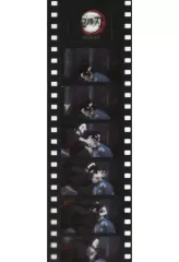 【中古】ブックカバー・栞 [単品] 竈門炭治郎＆竈門禰豆子 フィルム風しおり(場面写ver) 「C96 鬼滅の刃 -兄妹の絆-セット」