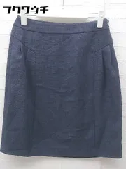 ◇ green label relaxing UNITED ARROWS サイドジップ ミニ タイト スカート サイズ36 ネイビー レディース 【中古】 【1002800407323】