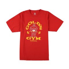 ゴールドジム(GOLD'S GYM) ベーシックTシャツ80's (G5190エイティーズ)トレーニング用 ジム用 レッド