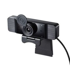 サンワサプライ  明るさ調整機能付き WEBカメラ 200万画素 会議 リモート テレワーク cms-v68bk