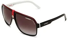 Carrera CA 33/S Black/Red/White 8V4 Aviator Sunglasses
