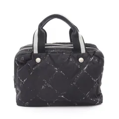シャネル CHANEL ハンドバッグ 旧トラベルライン ブラック ナイロン トラベルライン ハンドバッグ レディース Used A