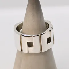 【研磨済】GUCCI ヘビーG モダニスト リング 18号 指輪 Ag925 16g