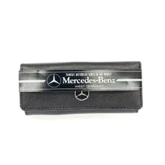 未使用品 Mercedes Benz メルセデスベンツ 4連 キーケース   ブラック レザー メンズ  キーリング キーホルダー　241006002320