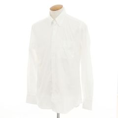 【新品】グランシャツ Glanshirt コットン ボタンダウン カジュアルシャツ ホワイト【サイズ40】【メンズ】