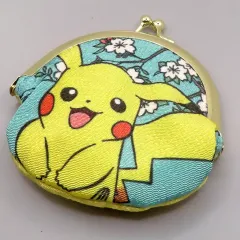 【中古】財布・パスケース ピカチュウ(和柄) がま口コインケース 「ポケットモンスター」