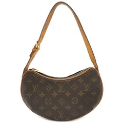 ルイヴィトン LOUIS VUITTON ショルダーバッグ ポシェット クロワッサン モノグラムキャンバス モノグラム ゴールド金具 茶   M51510  MI0024【中古】
