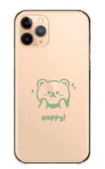 iPhone 16 ProMAX ケース カバー アイフォン16プロマックス スマホケース ハードケース くまさん クマ 熊 ベアー おしゃれ かわいい イラスト シンプル 透明 クリア カラー06