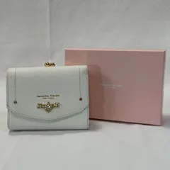 【✨極美品・箱付き✨】SamanthaThavasa/Petit/Choice/三つ折り財布/ホワイト/ビジュー付/No.609
