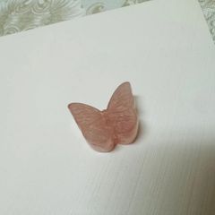 ブレスパーツ　ローズクオーツの蝶々🦋フォロワー様限定クーポン発行中◡̈⃝