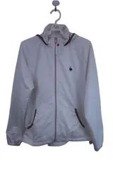 【美品】le coq sportif(ルコックスポルティフ) ウィンドブレーカー 白 レディース L ゴルフウェア 2312-0042 中古