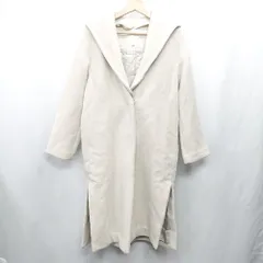 ◇ ⊇ UNITED ARROWS ユナイテッドアローズ フード取り外し可能 長袖 コート サイズM アイボリー レディース E  【1412090005916】